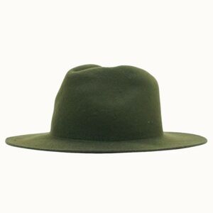 234. Olive cool wool felt rancher hat